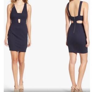 Revolve ASTR The Label Navy Blue Bandage Cutout Bodycon Mini Dress Women’s Med